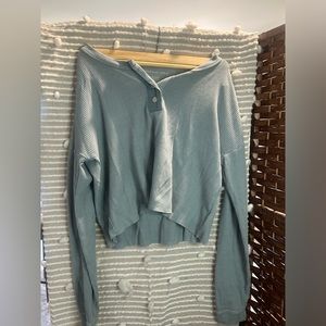 American Eagle sage green long sleeve